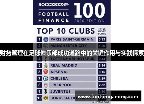 财务管理在足球俱乐部成功道路中的关键作用与实践探索